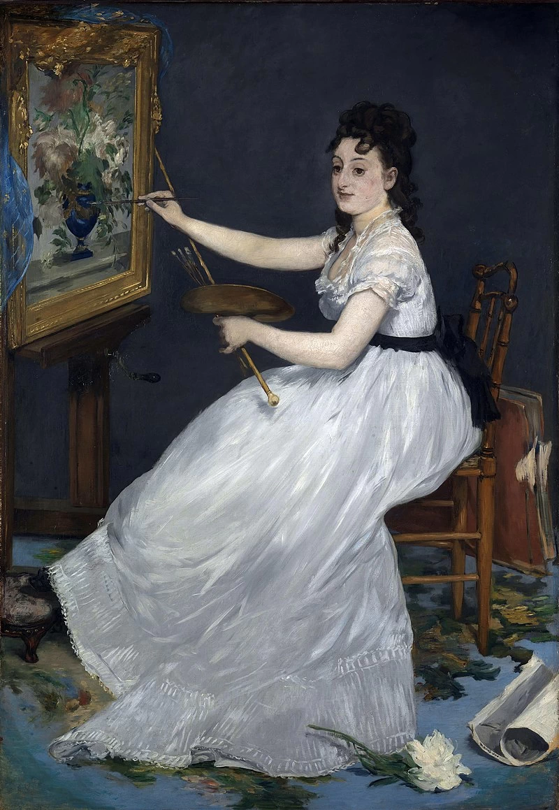   190-Édouard Manet, La pittrice, 1870